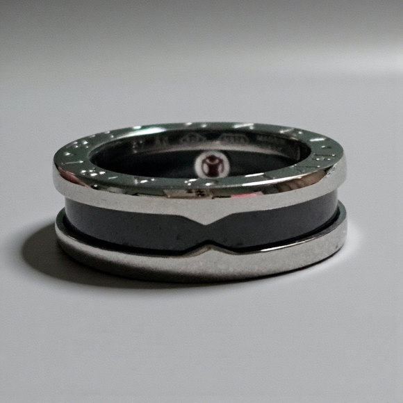 Black And Silver Unisex Ring - Picture 2 of 9
